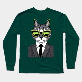 Cool Cat Boss Long Sleeve T-Shirt